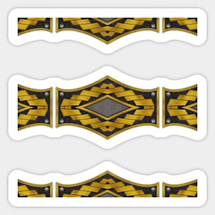 Ornate Kaleidoscope based on Crimson Defiance (Seamless) 12 Sticker